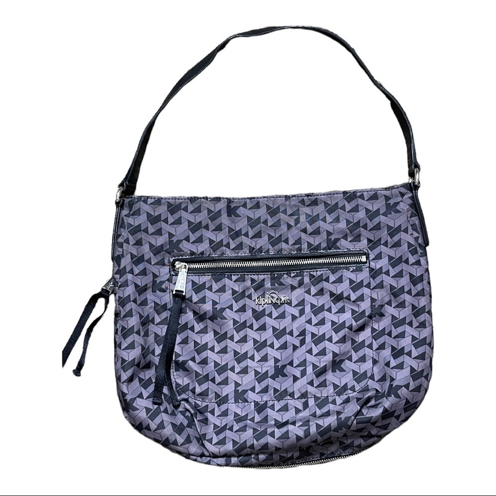 Kipling Expandable Nylon Geometric Pattern Bag - image 1
